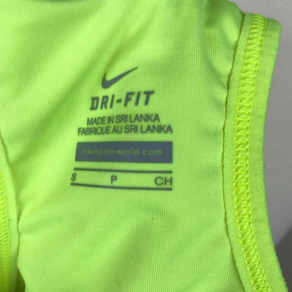 NIKE Racerback Built In Bra Mesh Tank Top S